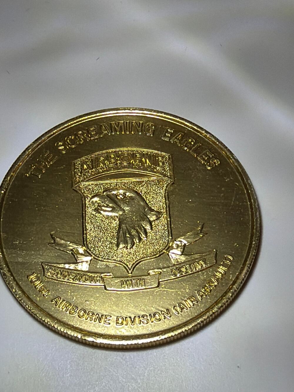 101st Airborne Division Air Assault Fort Campbell Military Challenge Coin